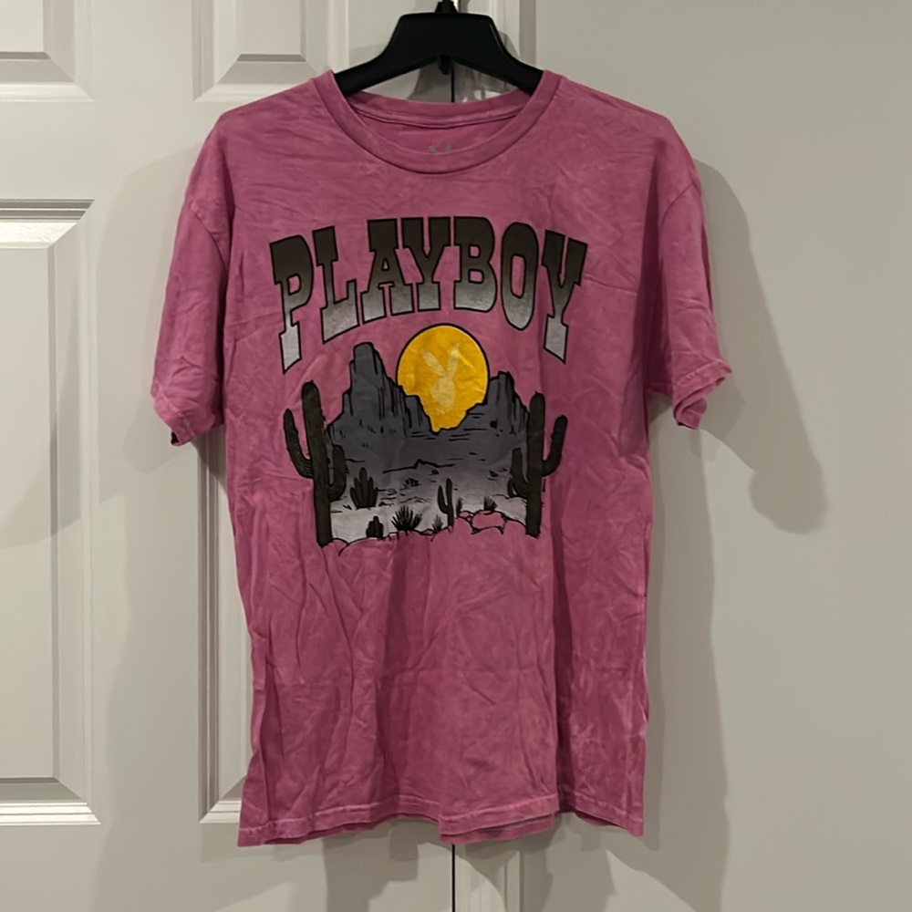 NWOT Playboy Tee With Desert Graphics